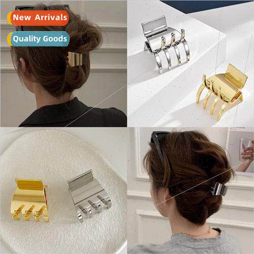 Korea gold shark clip small Korean clip tide fashion elegant