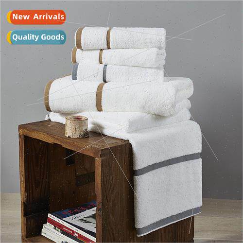 Star hotel towel set fine edge enlarged thickened bath towel