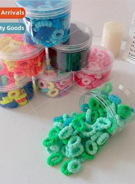 Children head tie leather ribbons girls do not hurt hair tow