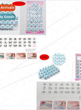 26PCS Case Alphanumeric Springm Moulds Biscu Moulds Flip Cho