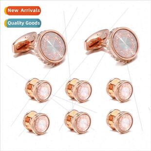 Business Tuxedo Buttons New Cufflinks Set 8 Dress Placket St