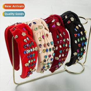 baroque vintage encrusted colorful headba Hair diamond bands