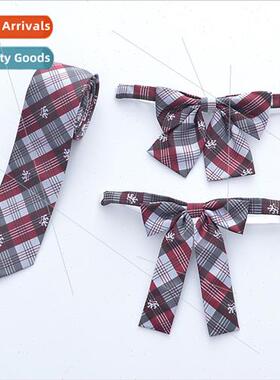 Japan JK unim bow tie necktie flower tie jacquard lattice em