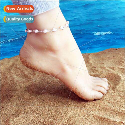 Europe foot jewelry Personalized new wrapped pearl handmade