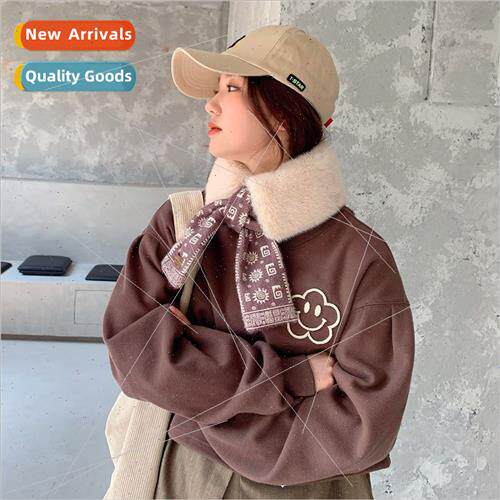 Autumn winter new splicing fur scarf female Korean wild warm