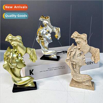 Abstract Couple Figures Resin Crafts Home ving Room Decorati
