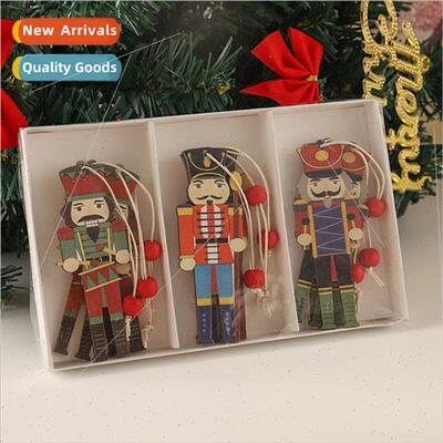 Christmas Decorations Creative Printing Cute Walnut Soldier