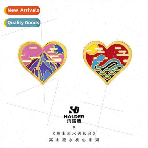 High Mountains and Flowing Water Chinese Style Female Brooch