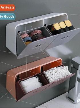 Storage Box Bathroom Cotton Swabs Cosmetic Cotton Shelf Wate