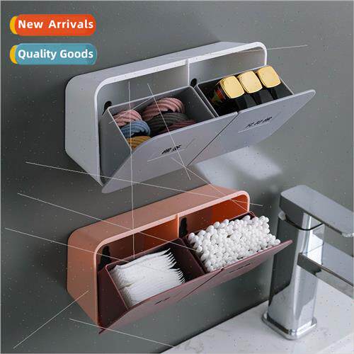 Storage Box Bathroom Cotton Swabs Cosmetic Cotton Shelf Wate