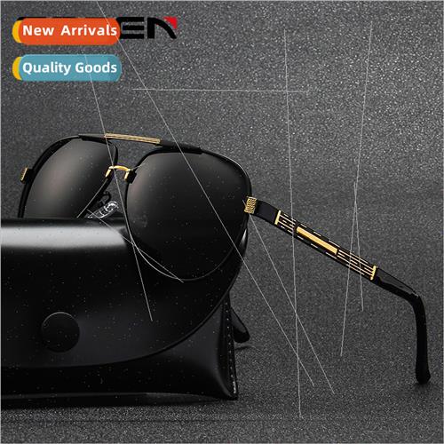 new Europe sunglasses men fashion polarized sunglasses metal