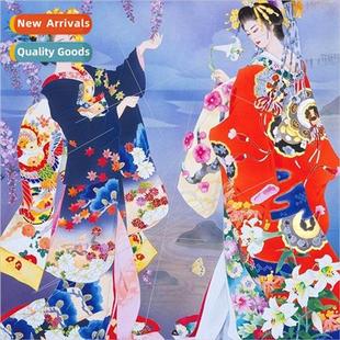 Geisha Beauty Full HEmbroidery mple DIY Embroidery Handm New