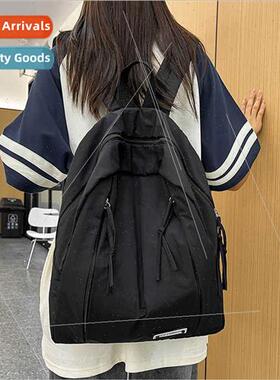Pure color shoulder bag female 2023 Japan simple college sch