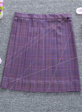Orthodox JK Unim High Waisted Plaid Purple Interlocking Orch