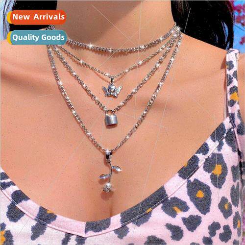 Sense Pop Fashion Cherub Small Lock  Women Multi-Layer Key A