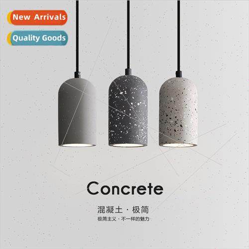 Retro simple creative single head antique cement chandelier