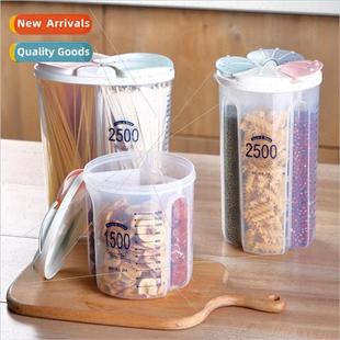 Grocery Plastic Storage Transparent Jar Compartmentalized