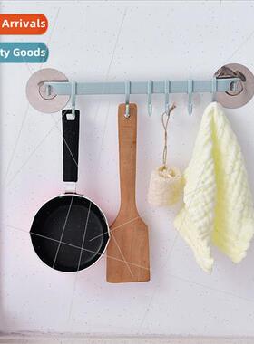Kchen wall hooks 6 rows hooks creative bathroom nail-free ha