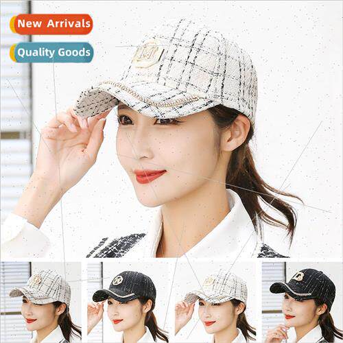 Hat small perfume square baseball cap female fall winter Kor