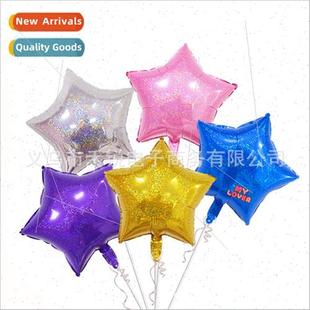 pentagram heart film inch ball aluminum laser love shaped