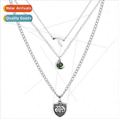 New Products Seven Deadly ns 3 Layers Necklace Women Collarb