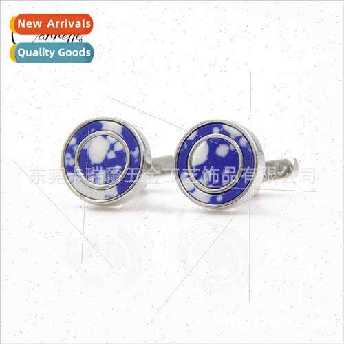 New retro cufflinks cufflinks high-grade high service round