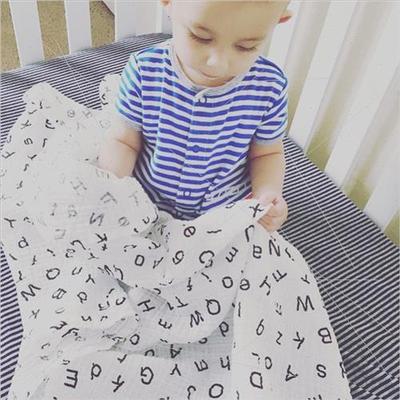Muslin Cotton Gauze Wrap Swaddle Towel Gauze Covered Blanket