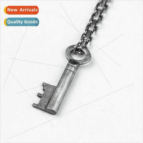 Europe new key pendant men tanium steel necklace hip-hop hun