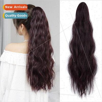 Ponytail wig female long hair small scrunchy clip-on egg rol
