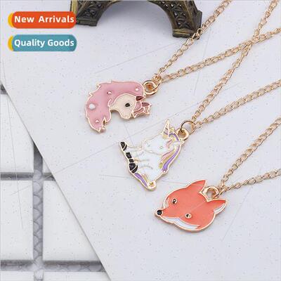 Jewellery cartoon cute ltle fox pink purple pony unicorn nec