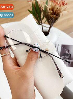 Eyeglasses frame men ultra-light rimless metal eyeglasses fr