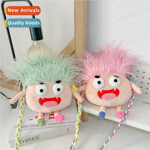 Japanese cute fried hair doll shoulder bag 2023 fall and win
