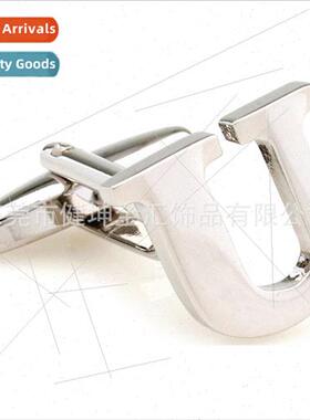 Alphabet cufflinks 26 English letters cufflinks men metal cu