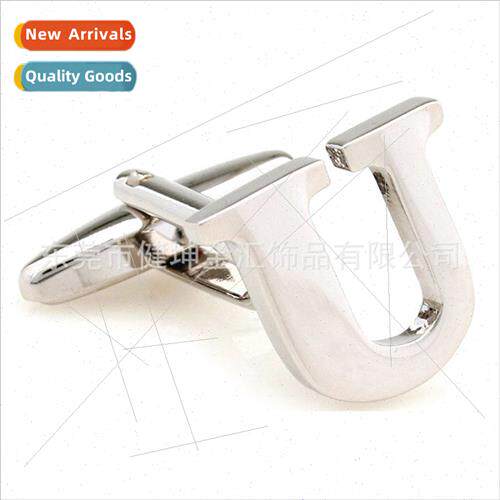 Alphabet cufflinks 26 English letters cufflinks men metal cu