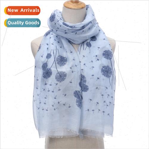 Summer shawl sunscreen in Europe Uned States dandelion print