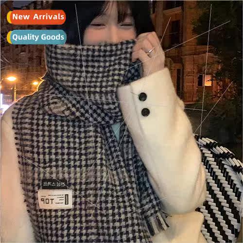 Retro Chibiqi scarf female winter Korean  long shawl classic