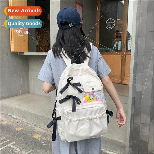 new fresh sweet shoulder bag female simple Japan multi-pocke