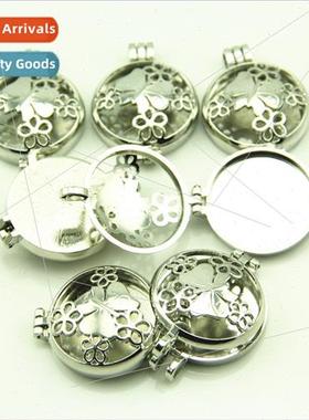 Europe vintage hollow openable butterfly flower photo box pe