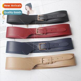 Coat down jacket wide belt female sweater cotton clothing hu