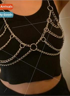 120135 Small Circle Metal Chain Interlocking Hollow Hanging