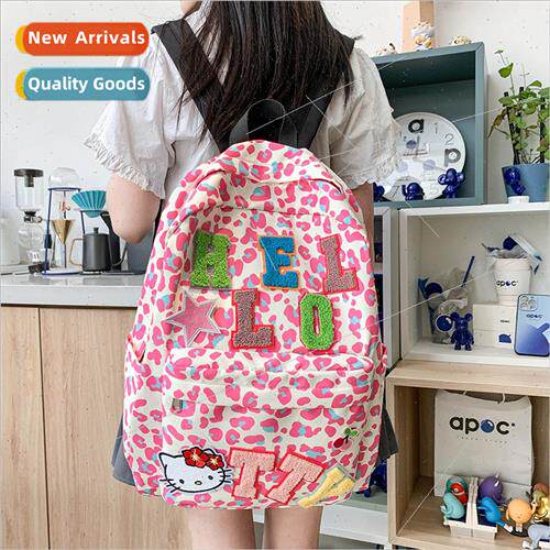 Cute student kty schoolbag folding backpack travel backpack