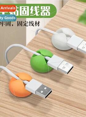 -adhesive data cable cable fixer desktop adhesive organizing