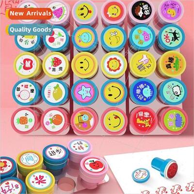 Children reward small seal set cute cartoon stamp seal kinde