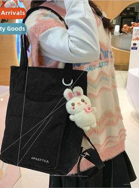 schoolbag Korean high school college students corduroy backp