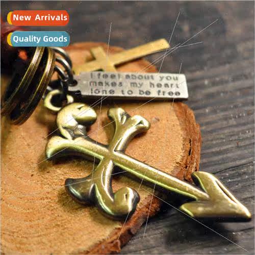 Metal arrow cowhide necklace Korean fashion jewelry New retr