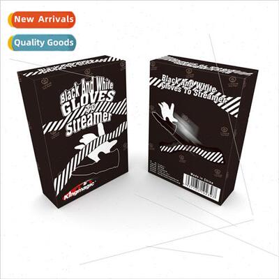 G0239 black whe gloves into silk scarf kingmagic magic props