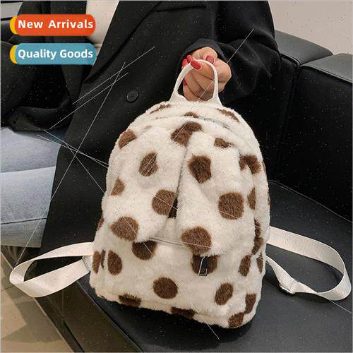 Autumn winter new  shoulder bag fashion polka dot student ba