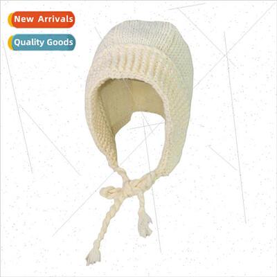 Wider thicker handmade crochet thick line knted cap female f