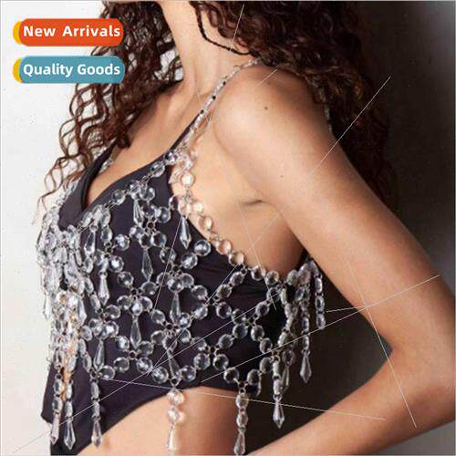 180333 Europe clear acrylic sequins meet crystal pendant fas