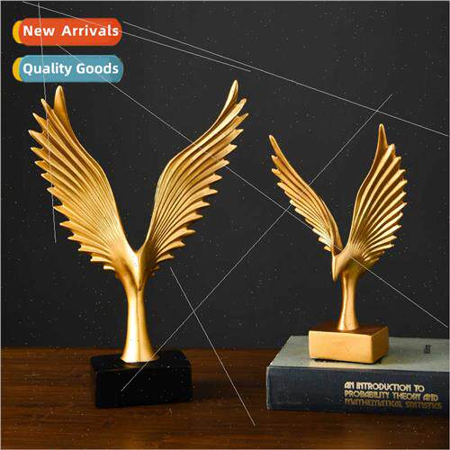 Classic gold wings ornament living room study wine cooler de